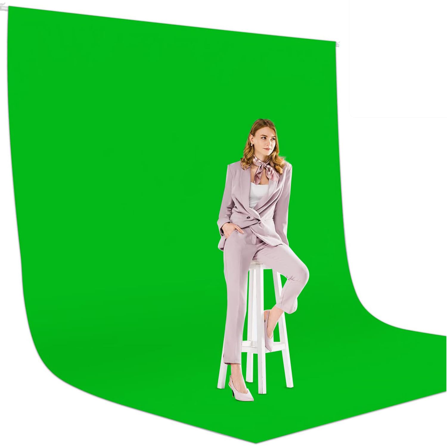 Amazon | SYUNASYU クロマキー グリーンバック 布 3m x 3m 背景布 緑